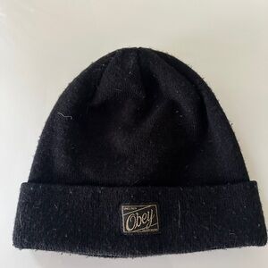 Obey Classic Black Knit Beanie